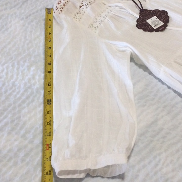 NWT 2 Piece Knox Rose Large Ivory Dress Blouse  Shirt Top Nightwear - Picture 9 of 16